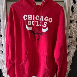 Chicago Bulls Red Hoodie with Logo